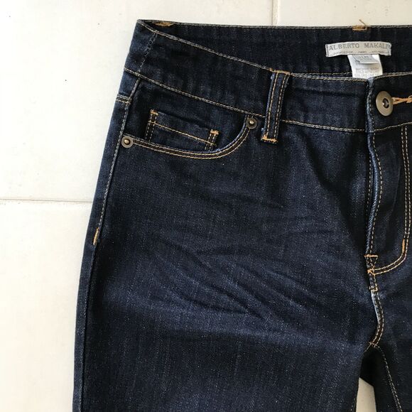 Alberto Makali Distressed Low Rise Boot Cut Denim Jeans - Picture 3 of 8